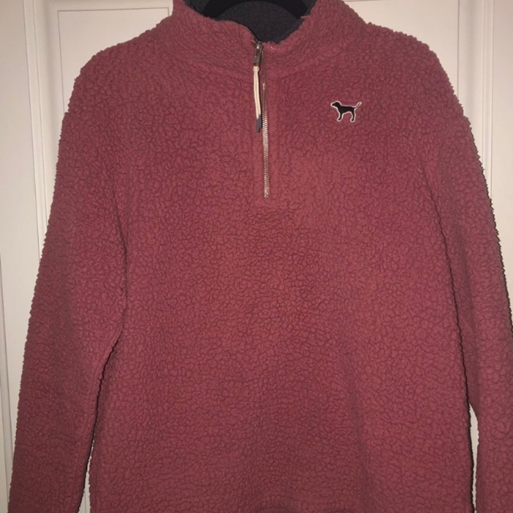 Vs pink Sherpa pullover